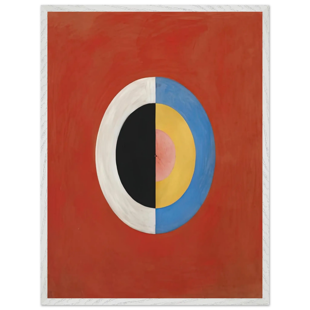 Hilma af Klint - THE SWAN NO 17 1915 0 Wall art - 30x45 cm / 12x18 Inches - Premium Wooden Framed Poster With Fine Art Paper - Wood frame