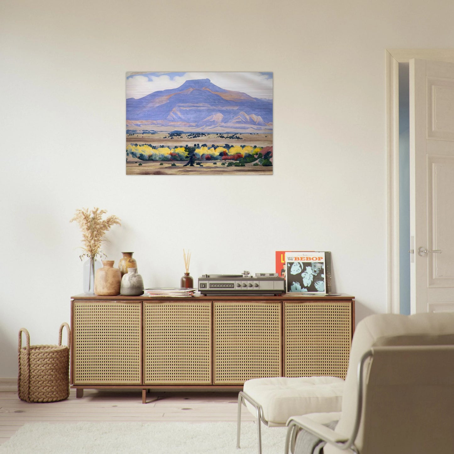 Pedernal - Georgia O'Keeffe Brushed Aluminum Print - 70x100 cm / 28x40 inches | Georgia O'Keeffe Aluminum Print | Georgia O'Keeffe Prints