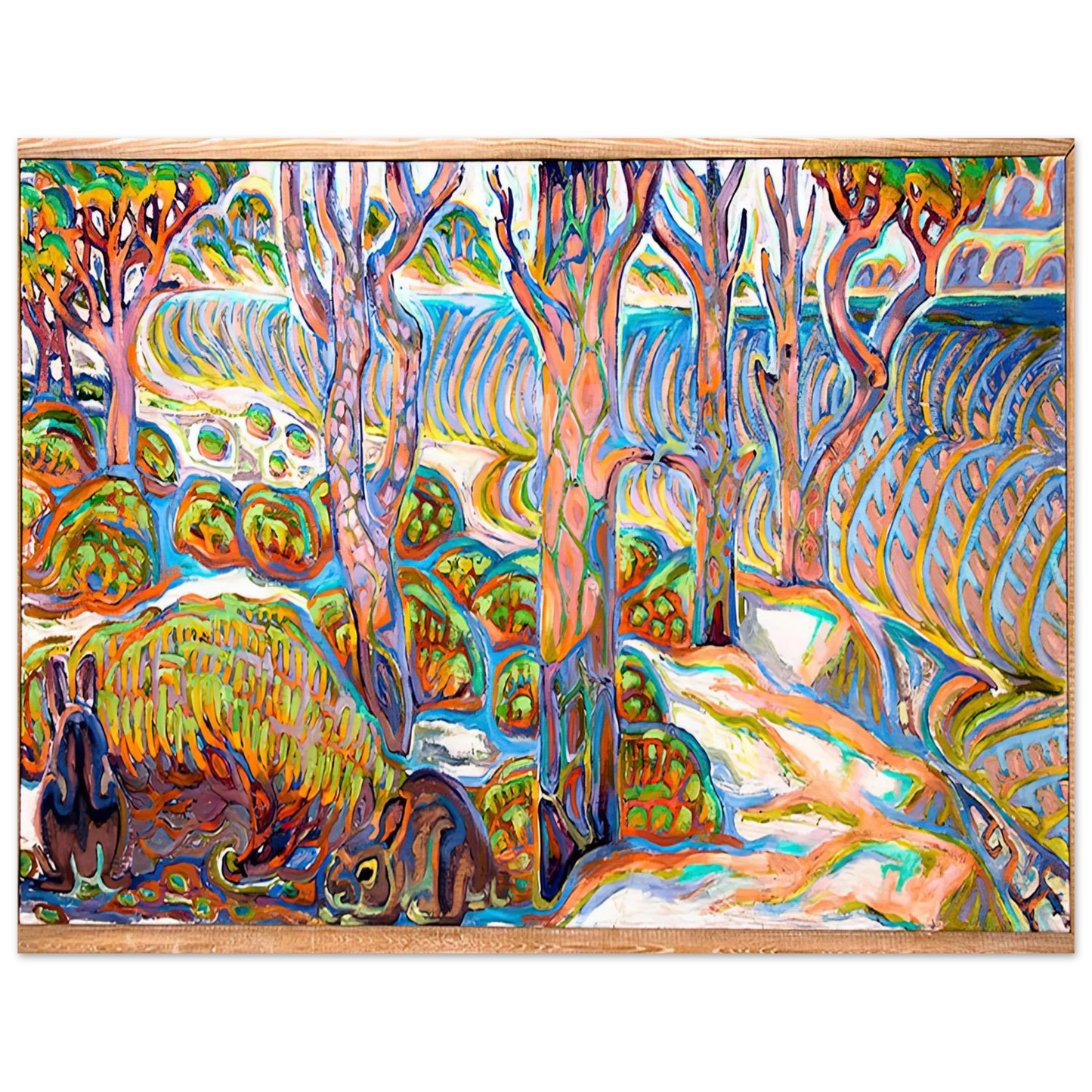 Walter Inglis Anderson - Walter Anderson Wall art - 13x18 cm / 5x7 inches - Premium Wooden Framed Poster With Fine Art Paper-canvas - Black frame