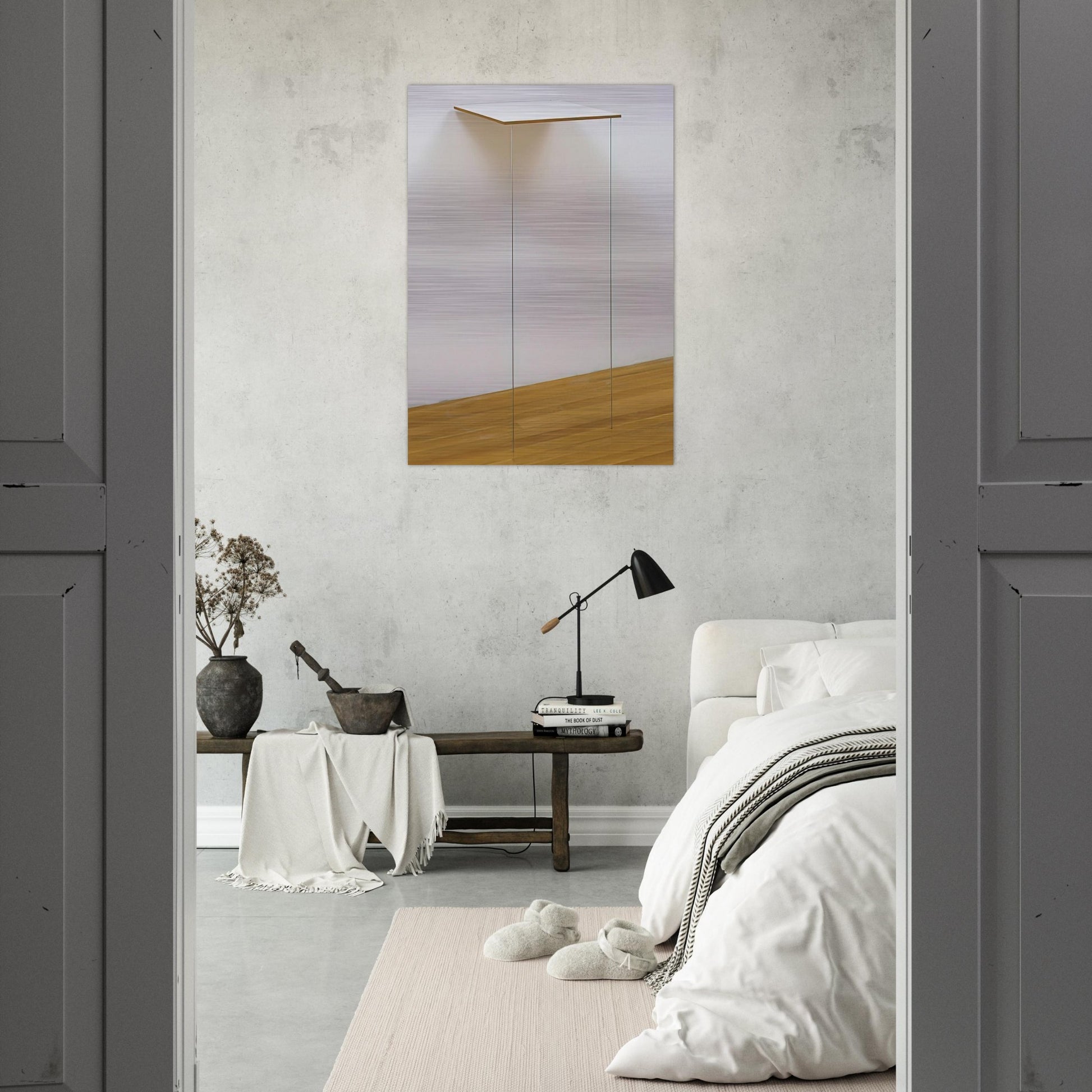 Pace - Robert Ryman Brushed Aluminum Print - 70x100 cm / 28x40 inches | Robert Ryman Aluminum Print | Robert Ryman Prints