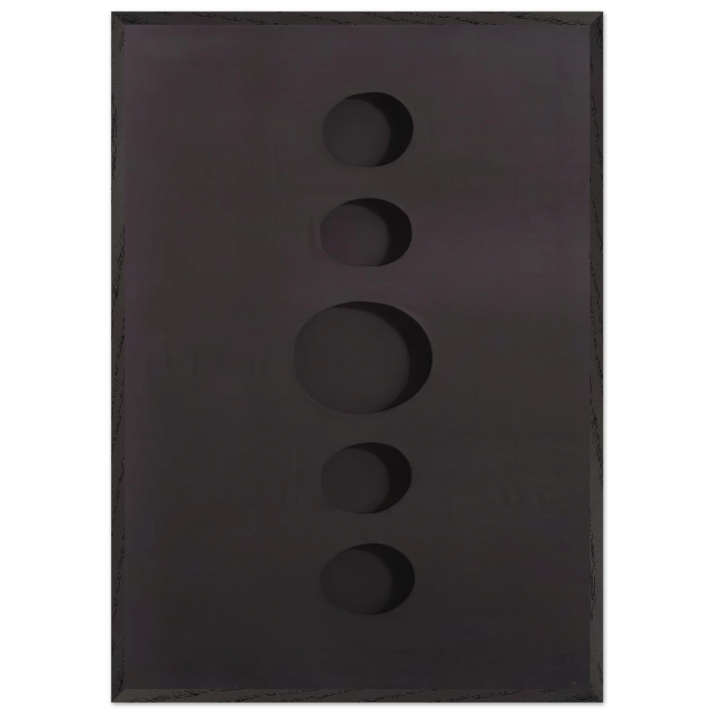 Volume - 1958 - Dadamaino 70x100 cm / 28x40 inches Framed Art Print – Black Wooden Frame