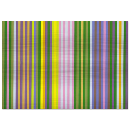 Zebra - 1969 - Gene Davis Brushed Aluminum Print - 70x100 cm / 28x40 inches | Gene Davis Aluminum Print | Gene Davis Prints