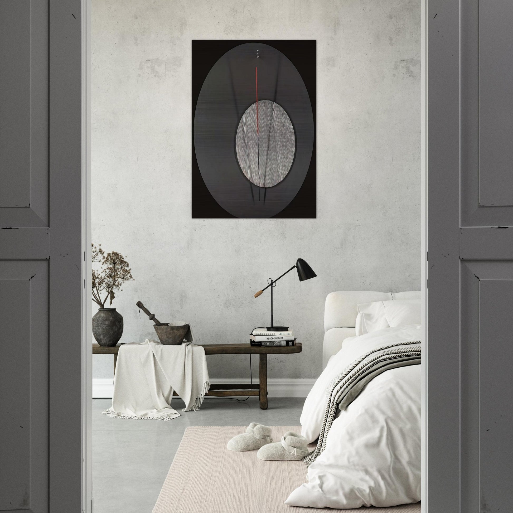 L OEIL DE BOEUF - Jesus Rafael Soto Brushed Aluminum Print - 70x100 cm / 28x40 inches | Jesus Rafael Soto Aluminum Print | Jesus Rafael Soto Prints