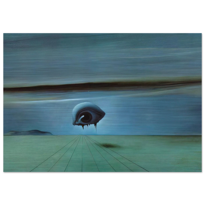 THE EYE - Salvador Dali Brushed Aluminum Print - 70x100 cm / 28x40 inches | Salvador Dali Aluminum Print | Salvador Dali Prints