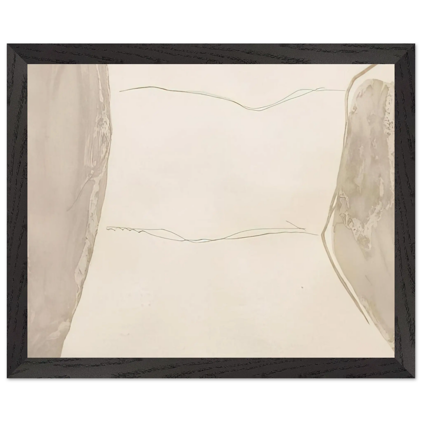 Helen Frankenthaler - Ponti - 1973 Wall art - 30x45 cm / 12x18 Inches - Premium Wooden Framed Poster With Fine Art Paper - Black frame