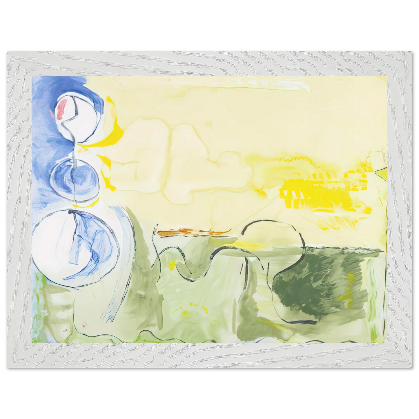 Helen Frankenthaler - Flotilla - 2006 Wall art - A1 (59.4 x 84.1  cm) - Premium Wooden Framed Poster With Fine Art Paper-canvas - Wood frame