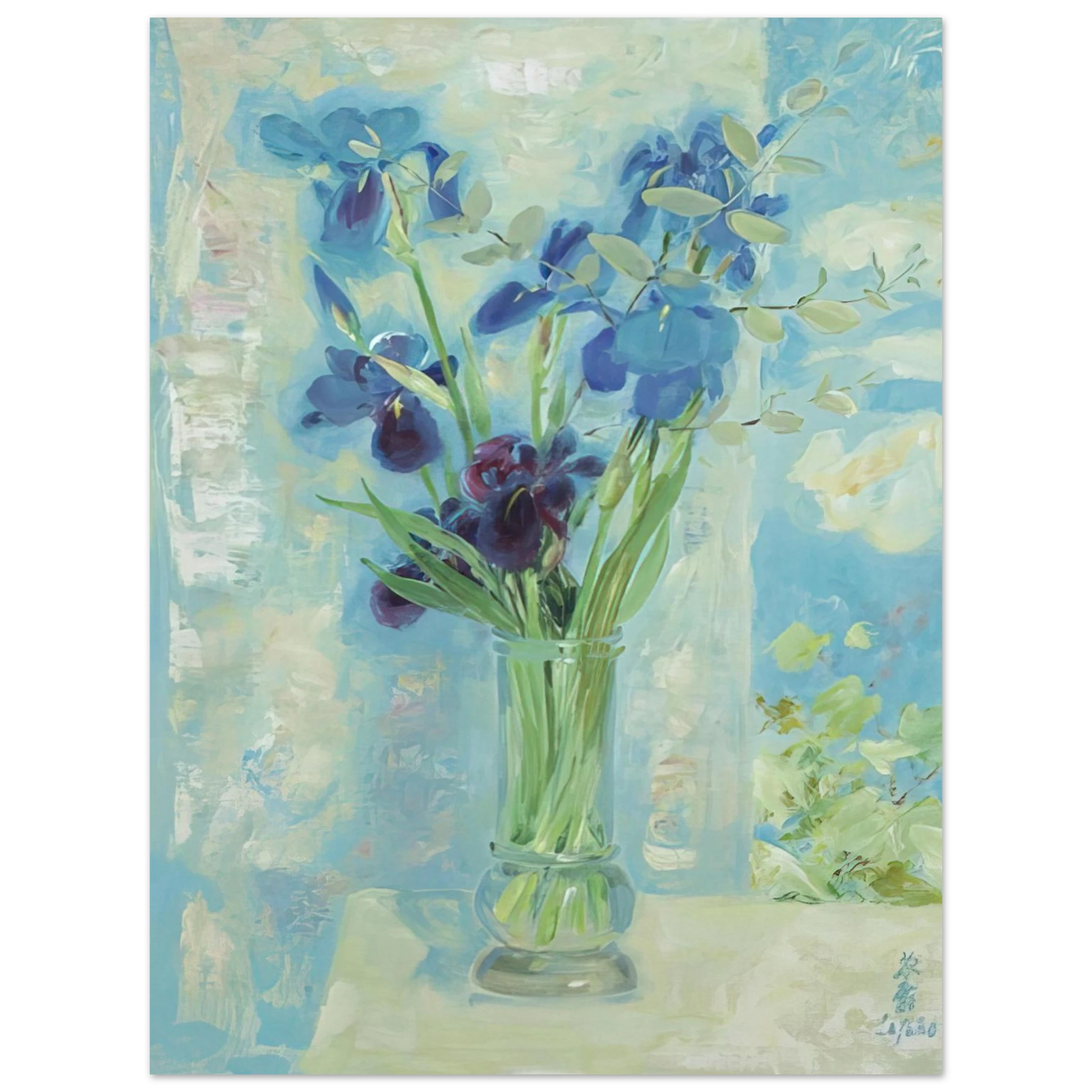 Le Pho - Fleurs - Post-Impressionism  75x100 cm / 30x40inches Fine Art Poster