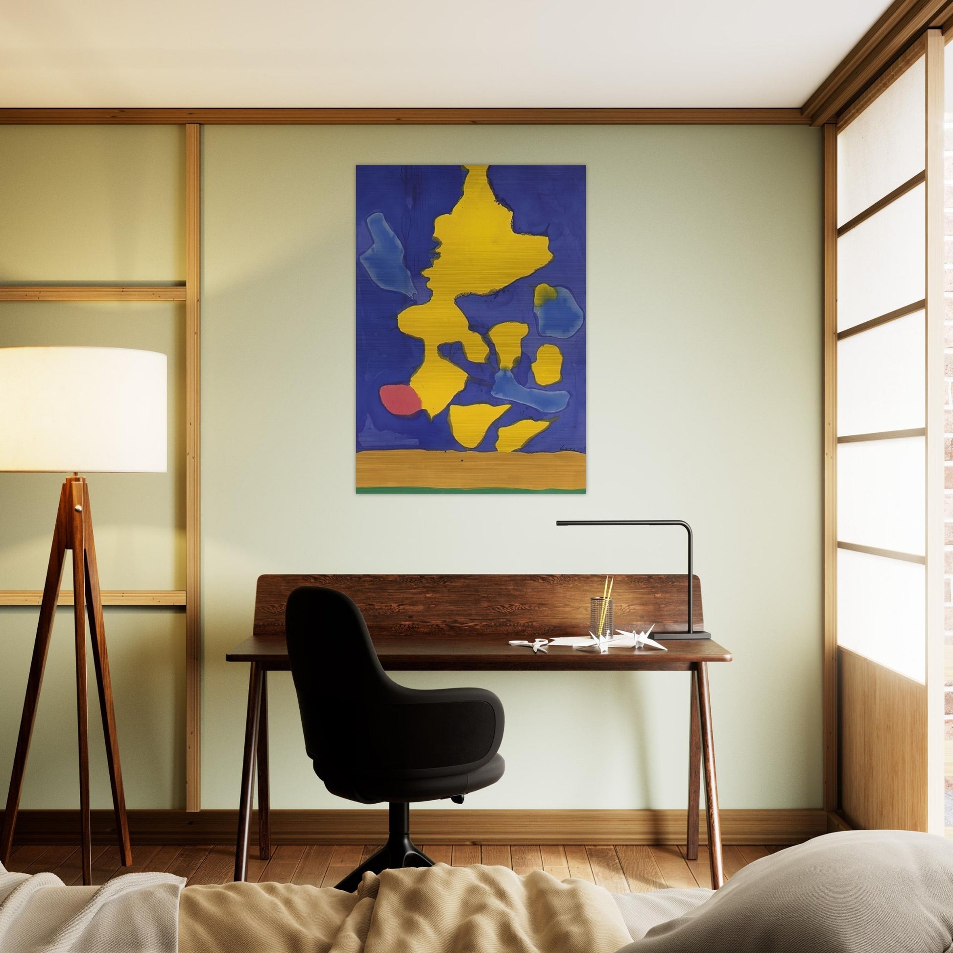 Saturn Revisited - 1964 - Helen Frankenthaler Brushed Aluminum Print - 70x100 cm / 28x40 inches | Helen Frankenthaler Aluminum Print | Helen Frankenthaler Prints