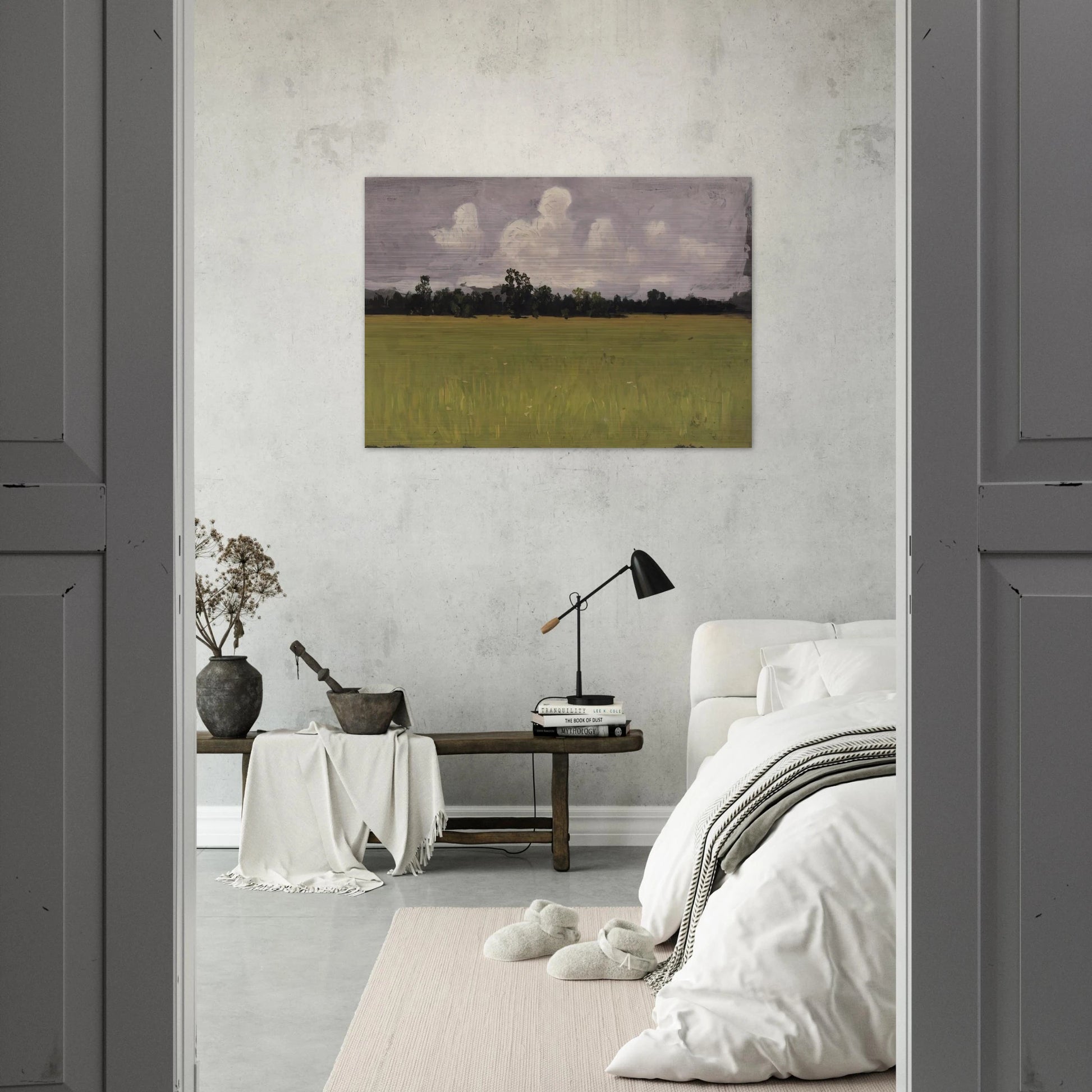Autumn. Steppe - Arkhyp Kuindzhi Brushed Aluminum Print - 70x100 cm / 28x40 inches | Arkhyp Kuindzhi Aluminum Print | Arkhyp Kuindzhi Prints