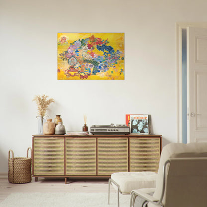 Asian Rendezvous - PD Pattern and Decoration - Miriam Schapiro Brushed Aluminum Print - 70x100 cm / 28x40 inches | Miriam Schapiro Aluminum Print | Miriam Schapiro Prints