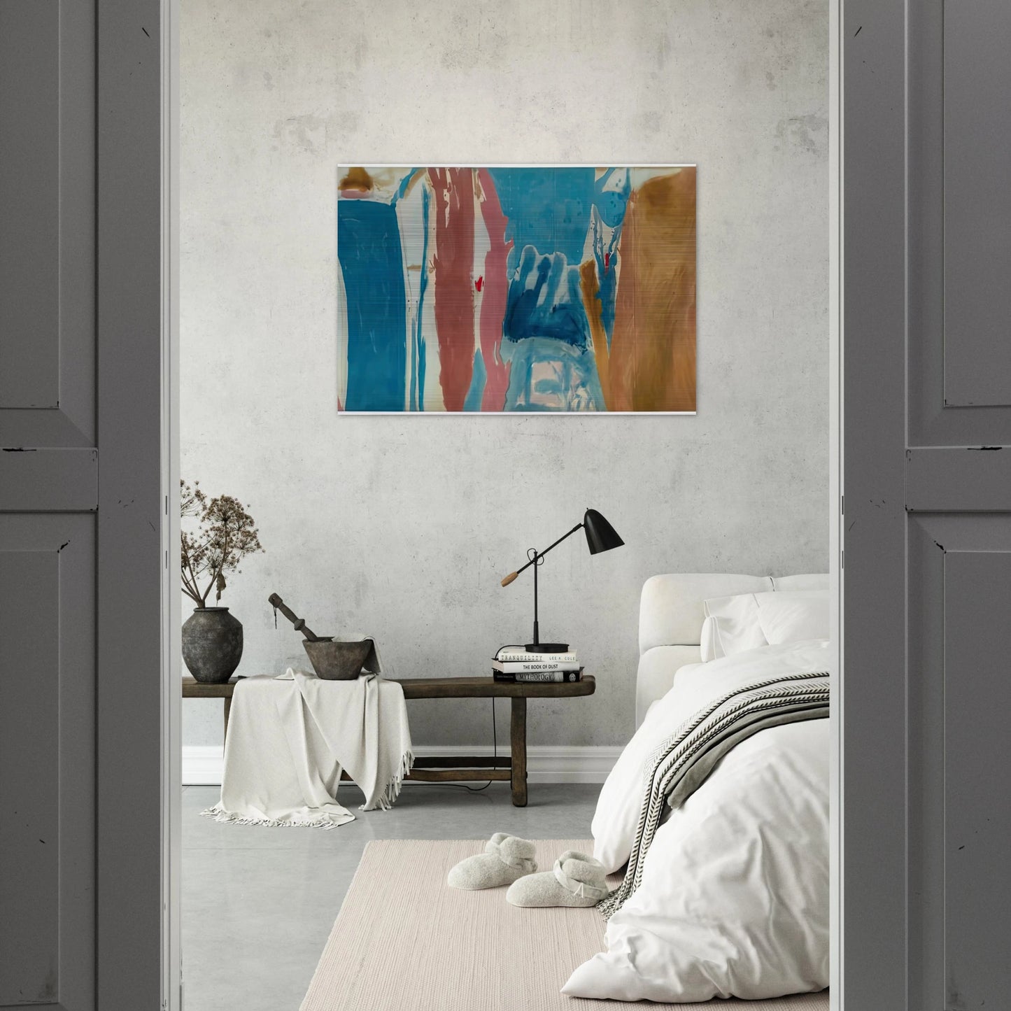 Open Wall, 1953- - Helen Frankenthaler Brushed Aluminum Print - 70x100 cm / 28x40 inches | Helen Frankenthaler Aluminum Print | Helen Frankenthaler Prints