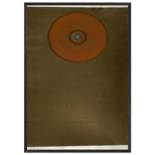 Gathering of Circles - 1964 - Hiroyuki Tajima 70x100 cm / 28x40 inches Framed Art Print – Black Wooden Frame