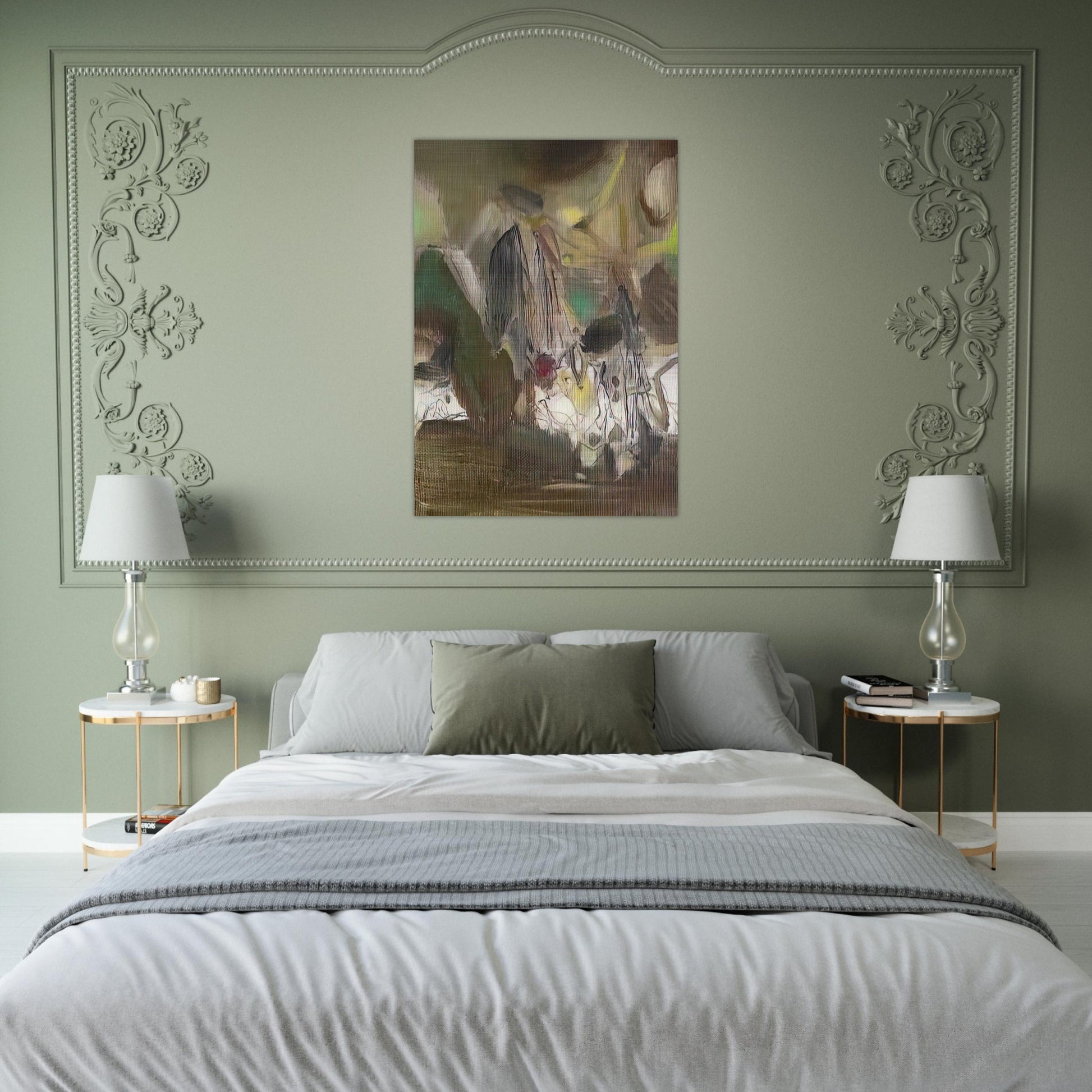 COMPOSITION 1977 - Chu teh Chun Brushed Aluminum Print - 70x100 cm / 28x40 inches | Chu teh Chun Aluminum Print | Chu teh Chun Prints