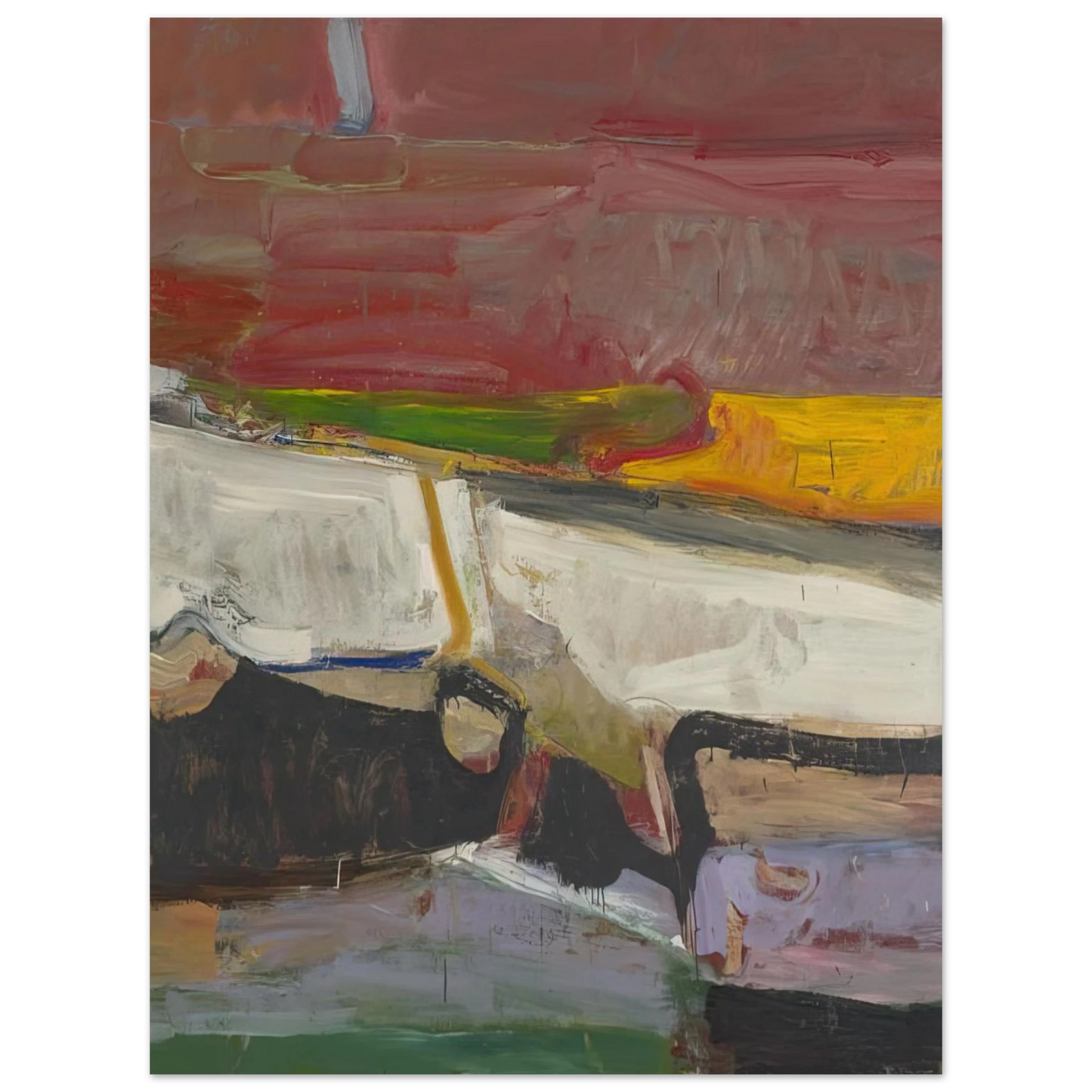 Richard Diebenkorn - Berkeley #59  75x100 cm / 30x40inches Fine Art Poster