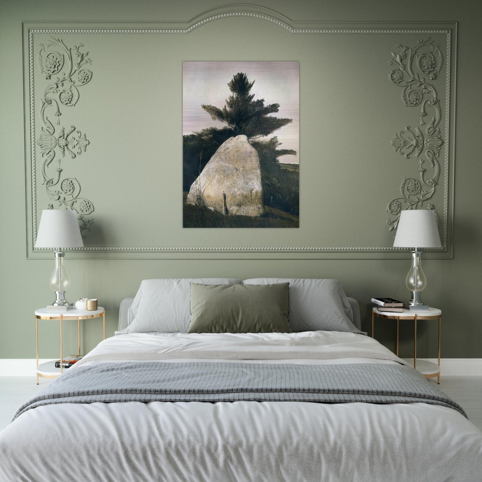 PENNSYLVANIA LANDSCAPE - Andrew Wyeth Brushed Aluminum Print - 70x100 cm / 28x40 inches | Andrew Wyeth Aluminum Print | Andrew Wyeth Prints