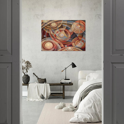 Ritmi astrali - 1916 - Gerardo Dottori Brushed Aluminum Print - 70x100 cm / 28x40 inches | Gerardo Dottori Aluminum Print | Gerardo Dottori Prints