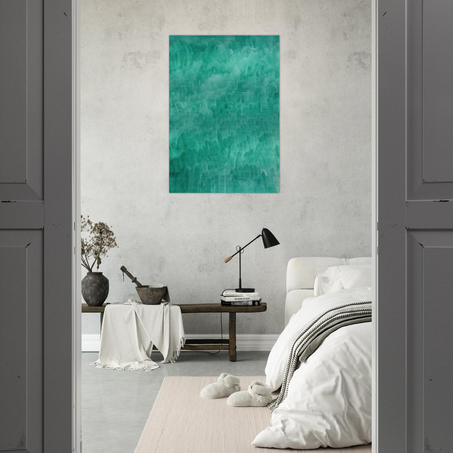 Viridian - Marcia Hafif Brushed Aluminum Print - 70x100 cm / 28x40 inches | Marcia Hafif Aluminum Print | Marcia Hafif Prints