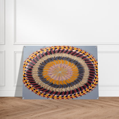 Golden Pinwheel - 1979 - Miriam Schapiro Acrylic Print - 70x100 cm / 28x40″ inches
