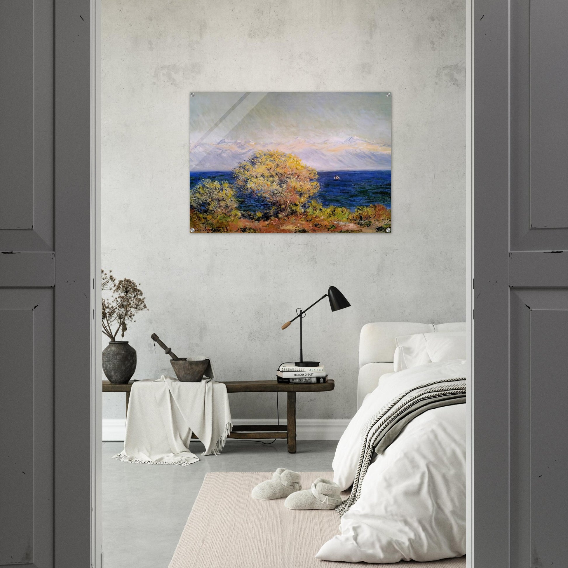 At Cap d'Antibes, Mistral Wind - claude monet Acrylic Print - 70x100 cm / 28x40″ inches
