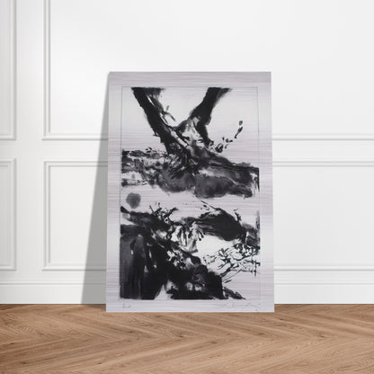 FLASHES 1992 - Zao Wou-Ki Brushed Aluminum Print - 70x100 cm / 28x40 inches | Zao Wou-Ki Aluminum Print | Zao Wou-Ki Prints