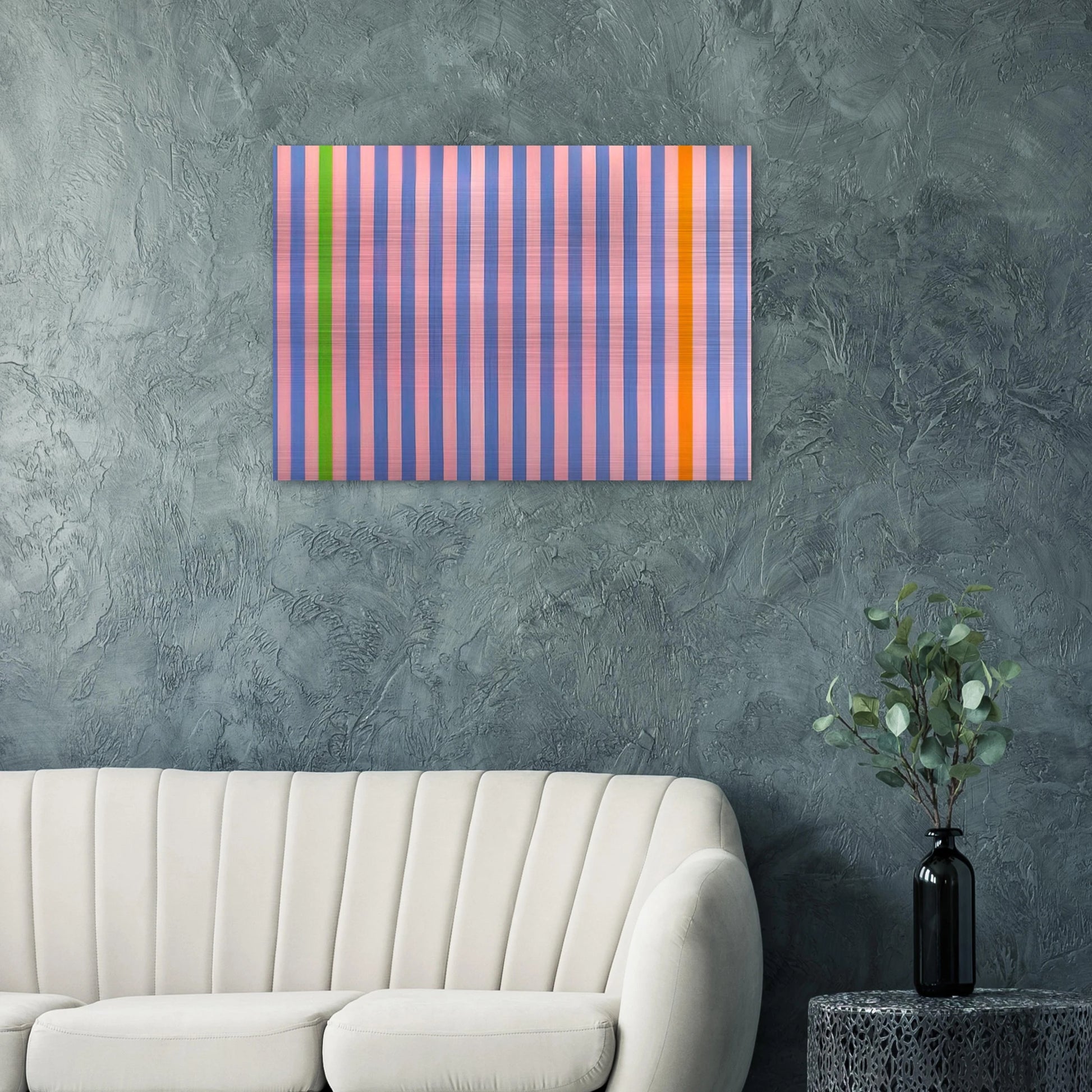 Sweet Score-Skylark - 1960 - Gene Davis Brushed Aluminum Print - 70x100 cm / 28x40 inches | Gene Davis Aluminum Print | Gene Davis Prints