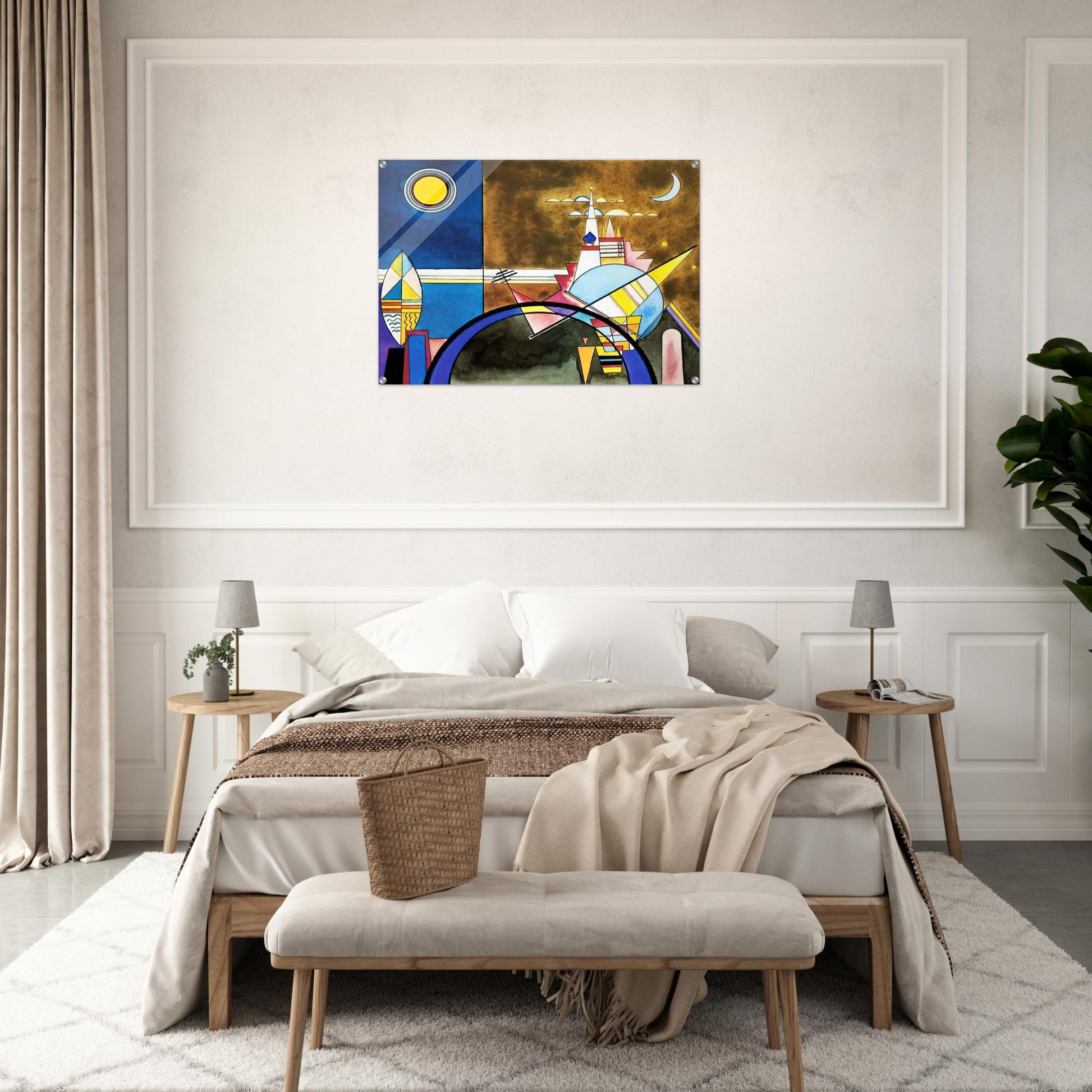 PICTURE XVI THE GREAT GATE OF KIEV STAGE SET FOR MUSSORGSKY S PICTURES AT AN EXHIBITION IN 1928 - Wassily Kandinsky Acrylic Print - 70x100 cm / 28x40″ inches | Wassily Kandinsky Wall Art | Wassily Kandinsky Prints