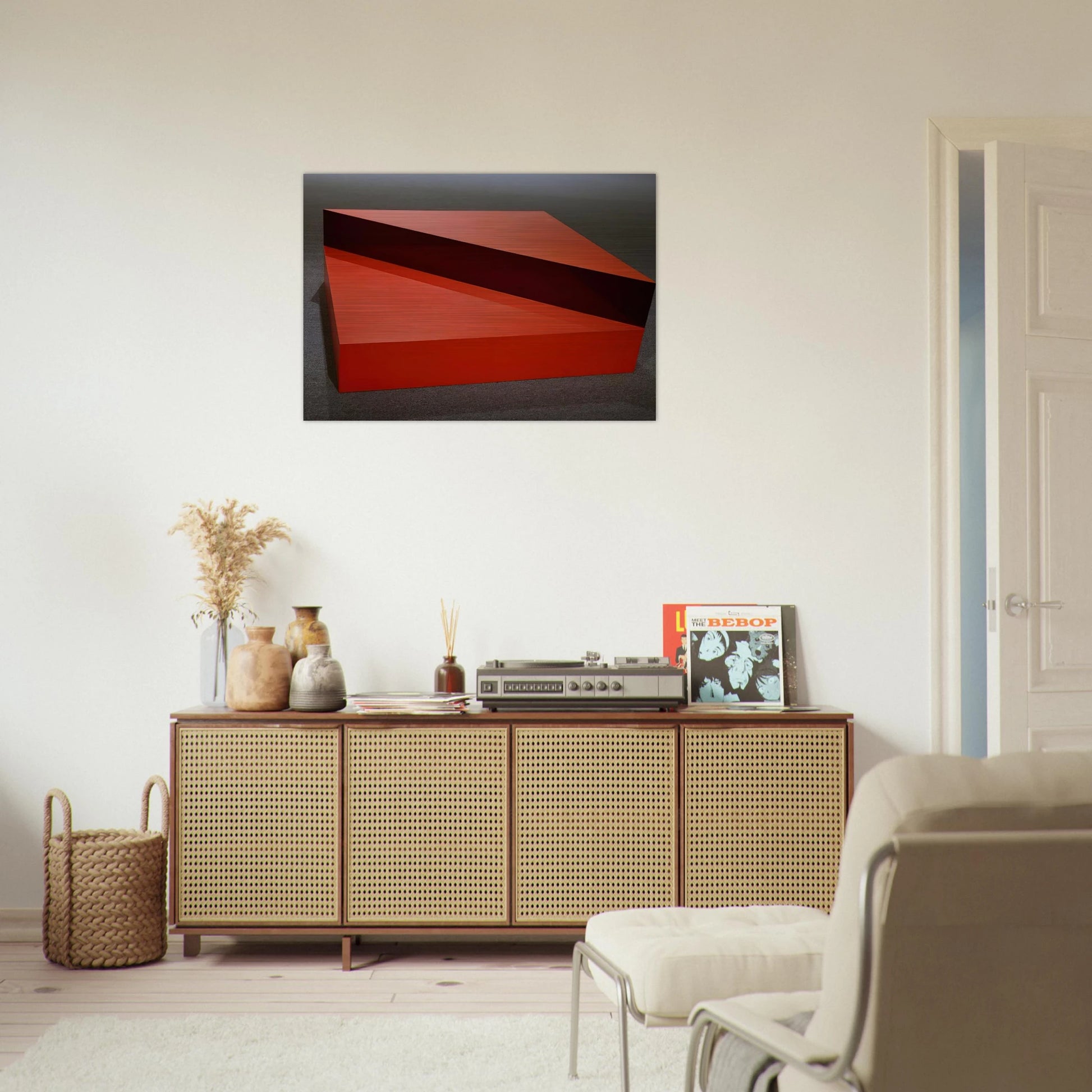 Untitled - 1963 - Donald Judd Brushed Aluminum Print - 70x100 cm / 28x40 inches | Donald Judd Aluminum Print | Donald Judd Prints