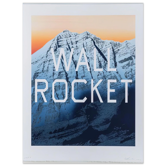 Edward Ruscha - WALL ROCKET 2013  75x100 cm / 30x40inches Fine Art Poster