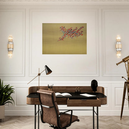 Colors on Pale Yellow - 1975 - Robert Goodnough Brushed Aluminum Print - 70x100 cm / 28x40 inches | Robert Goodnough Aluminum Print | Robert Goodnough Prints