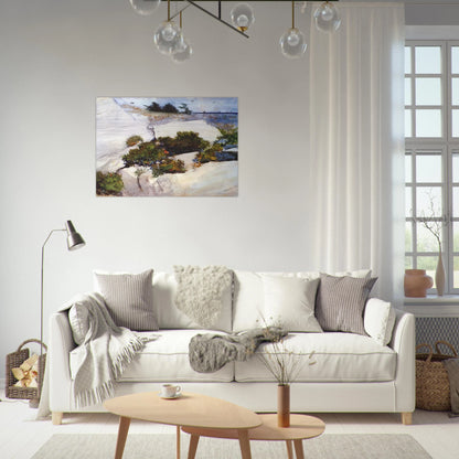 MAINE CLIFFS - Winslow Homer Brushed Aluminum Print - 70x100 cm / 28x40 inches | Winslow Homer Aluminum Print | Winslow Homer Prints