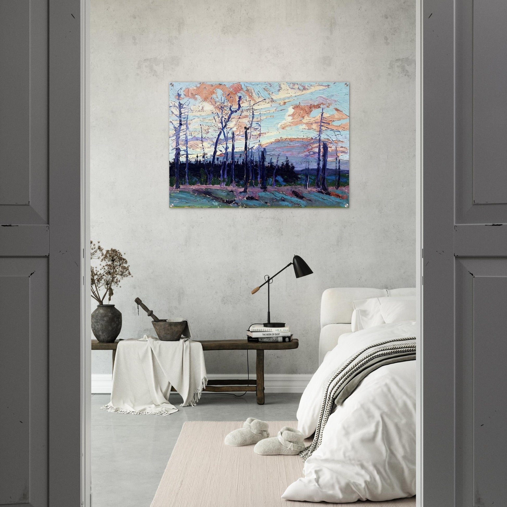 BURNT LAND AT SUNSET 1915 - Tom Thomson Acrylic Print - 70x100 cm / 28x40″ inches