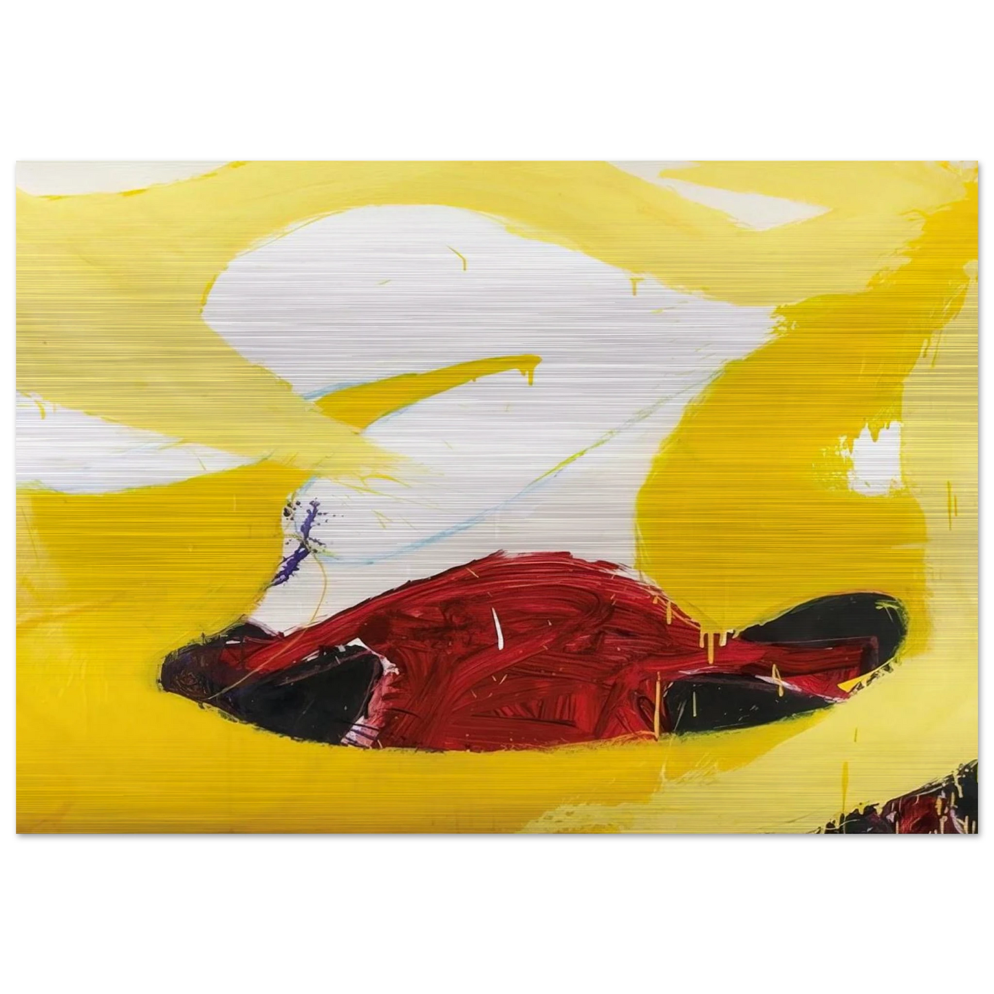 Untitled - 1972 - Norman Bluhm Brushed Aluminum Print - 70x100 cm / 28x40 inches | Norman Bluhm Aluminum Print | Norman Bluhm Prints