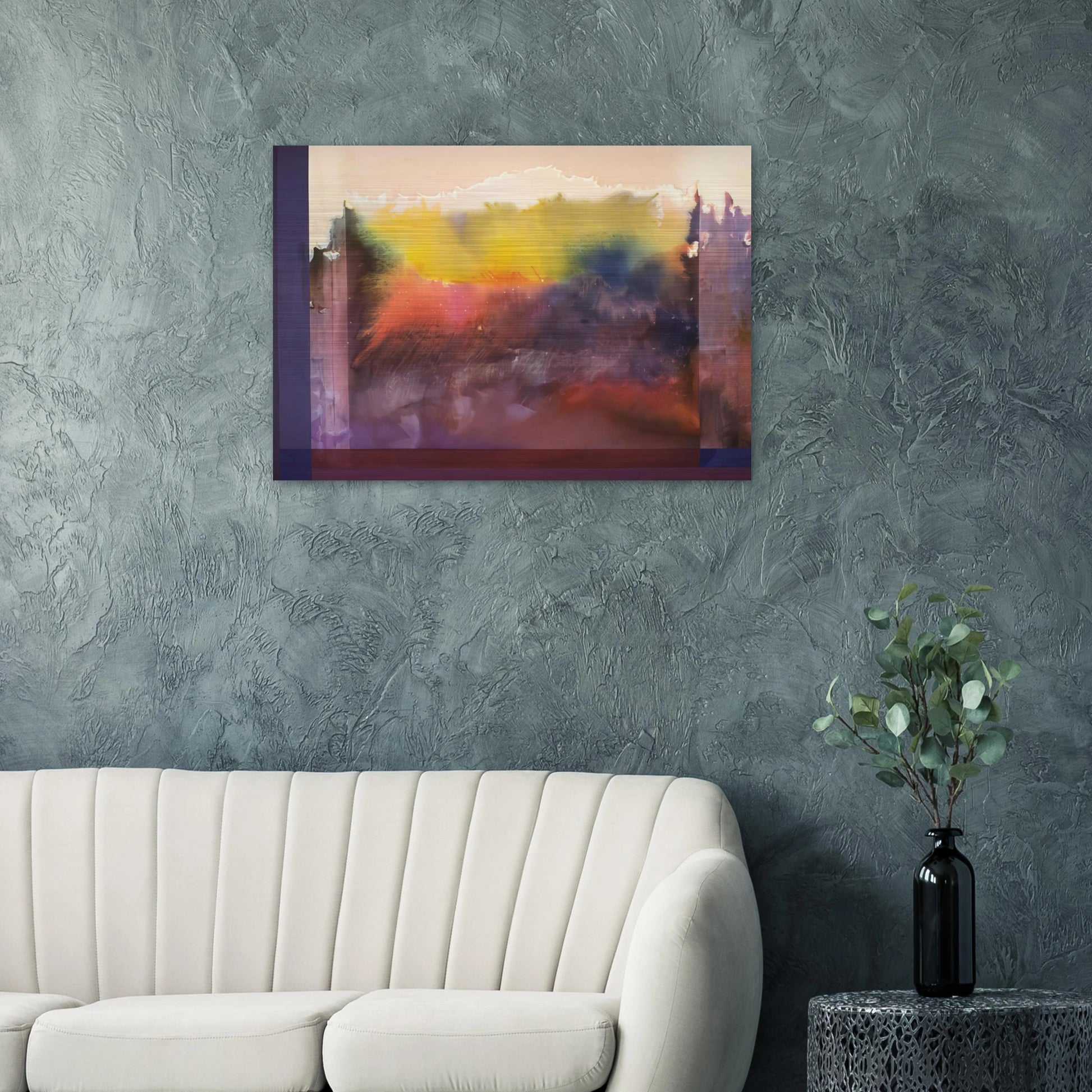 Vision Of Paradise - 1985 - Ronnie Landfield Brushed Aluminum Print - 70x100 cm / 28x40 inches | Ronnie Landfield Aluminum Print | Ronnie Landfield Prints