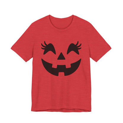 Masque de citrouille Jack O'Lantern Cils Halloween Femmes Filles T-Shirt