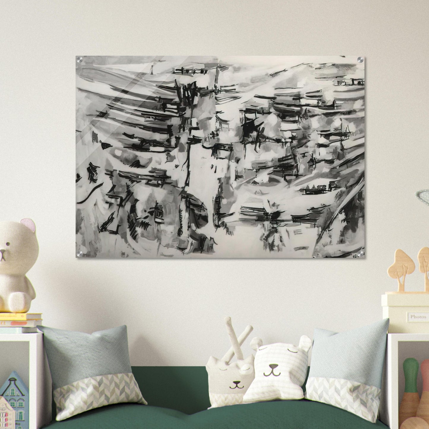 Composition - 1955 - Maria Helena Vieira da Silva Acrylic Print - 70x100 cm / 28x40″ inches