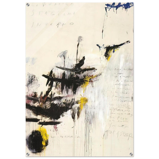 Quattro stagioni I. Inverno - Cy Twombly Acrylic Print - 70x100 cm / 28x40″ inches | Cy Twombly Wall Art | Cy Twombly Prints