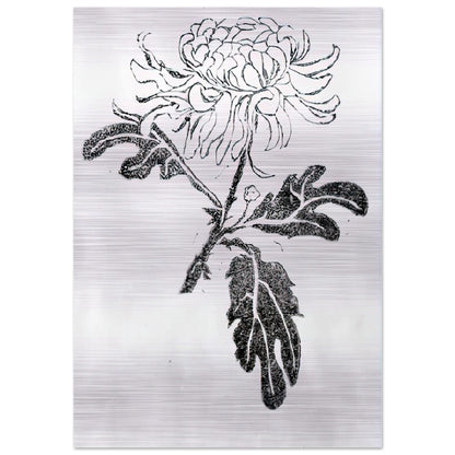 CHRYSANTHEMUM - MC Escher Brushed Aluminum Print - 70x100 cm / 28x40 inches | MC Escher Aluminum Print | MC Escher Prints | Maurits Cornelis Escher Prints