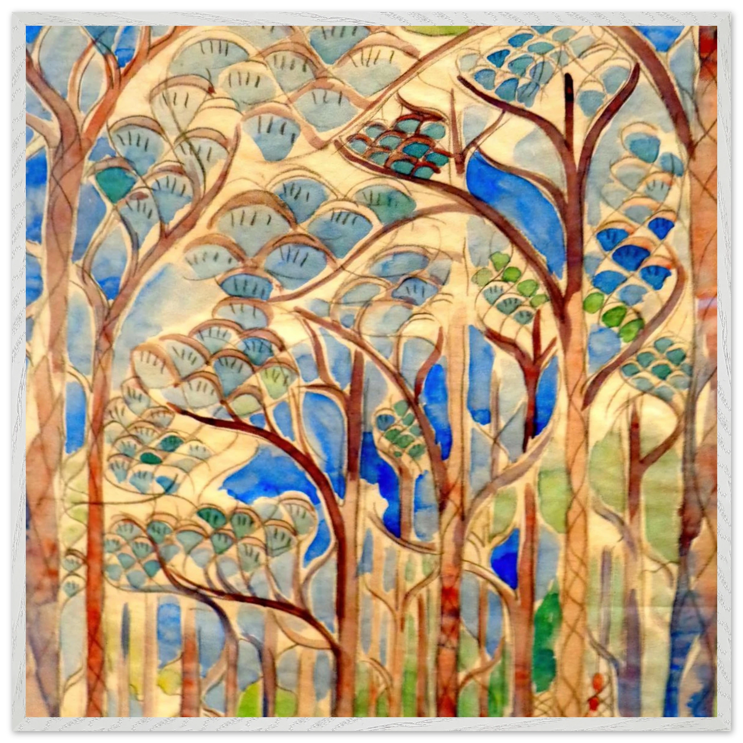 Walter Inglis Anderson - Walter Anderson Wall art - 40x50 cm / 16x20 inches - Premium Wooden Framed Poster With Fine Art Paper-canvas - Wood frame