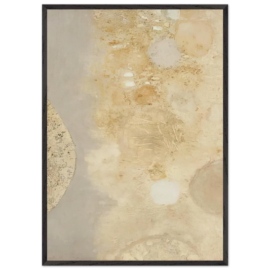 UNTITLED 1 N6 - Luis Feito 70x100 cm / 28x40 inches Framed Art Print – Black Wooden Frame