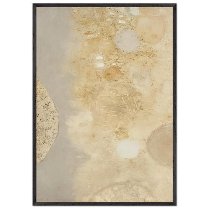 UNTITLED 1 N6 - Luis Feito 70x100 cm / 28x40 inches Framed Art Print – Black Wooden Frame