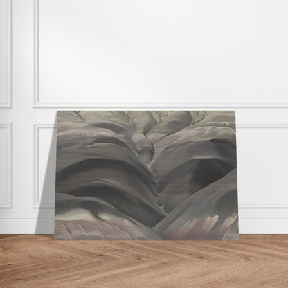 Black Place I - Georgia O'Keeffe Brushed Aluminum Print - 70x100 cm / 28x40 inches | Georgia O'Keeffe Aluminum Print | Georgia O'Keeffe Prints