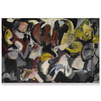 MONTHS AND MOONS 1950 - Grace Hartigan Brushed Aluminum Print - 70x100 cm / 28x40 inches | Grace Hartigan Aluminum Print | Grace Hartigan Prints