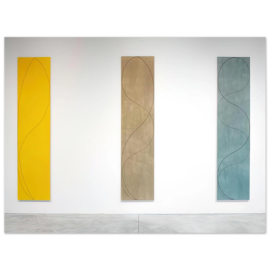 Robert Mangold - COLUMN PAINTINGS 2004  75x100 cm / 30x40inches Fine Art Poster