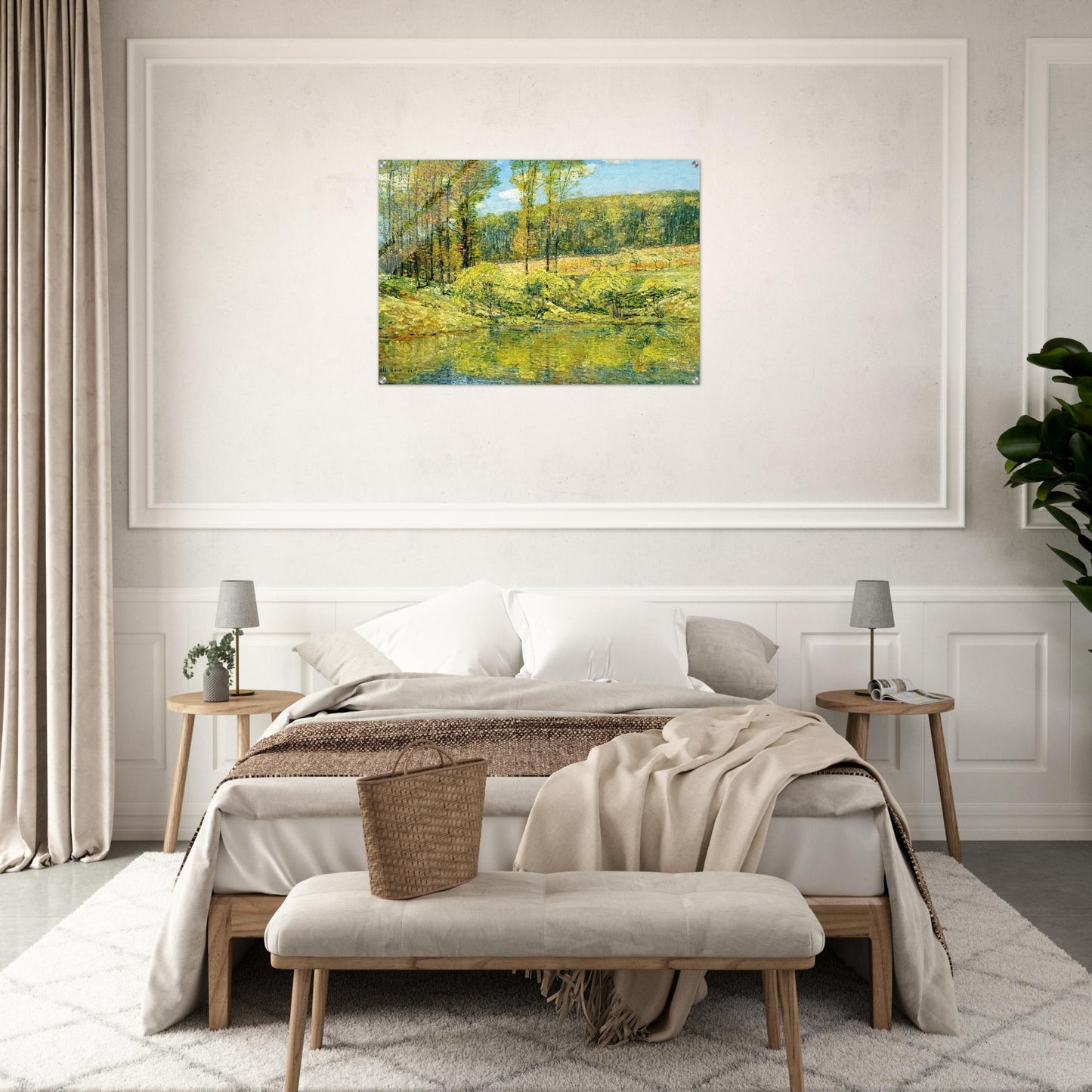 Spring, Navesink Highlands - Childe Hassam Acrylic Print - 70x100 cm / 28x40″ inches