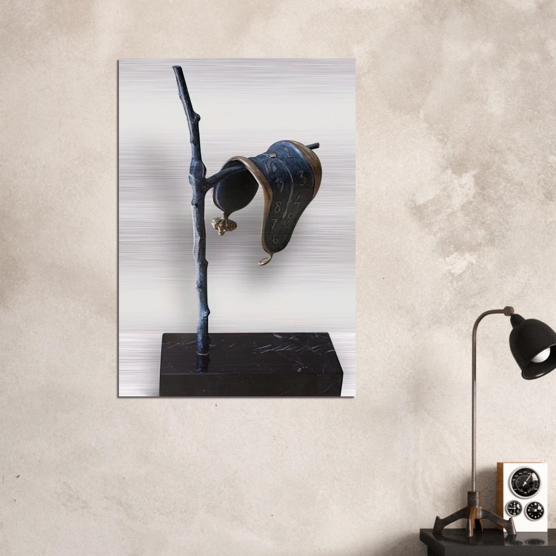 THE PERSISTENCE OF MEMORY 1980 - Salvador Dali Brushed Aluminum Print - 70x100 cm / 28x40 inches | Salvador Dali Aluminum Print | Salvador Dali Prints