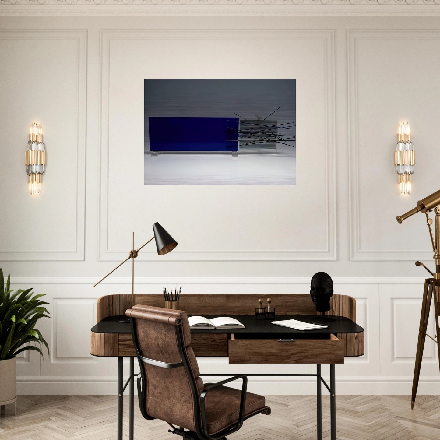 KINETIC OBJECT - Jesus Rafael Soto Brushed Aluminum Print - 70x100 cm / 28x40 inches | Jesus Rafael Soto Aluminum Print | Jesus Rafael Soto Prints
