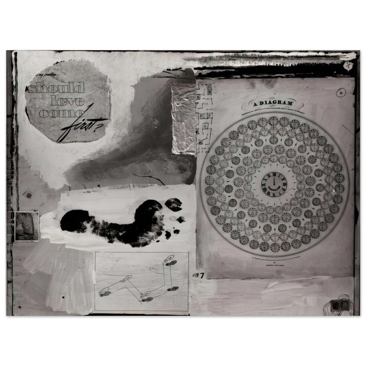 Robert Rauschenberg - SHOULD LOVE COME FIRST 1951  75x100 cm / 30x40inches Fine Art Poster