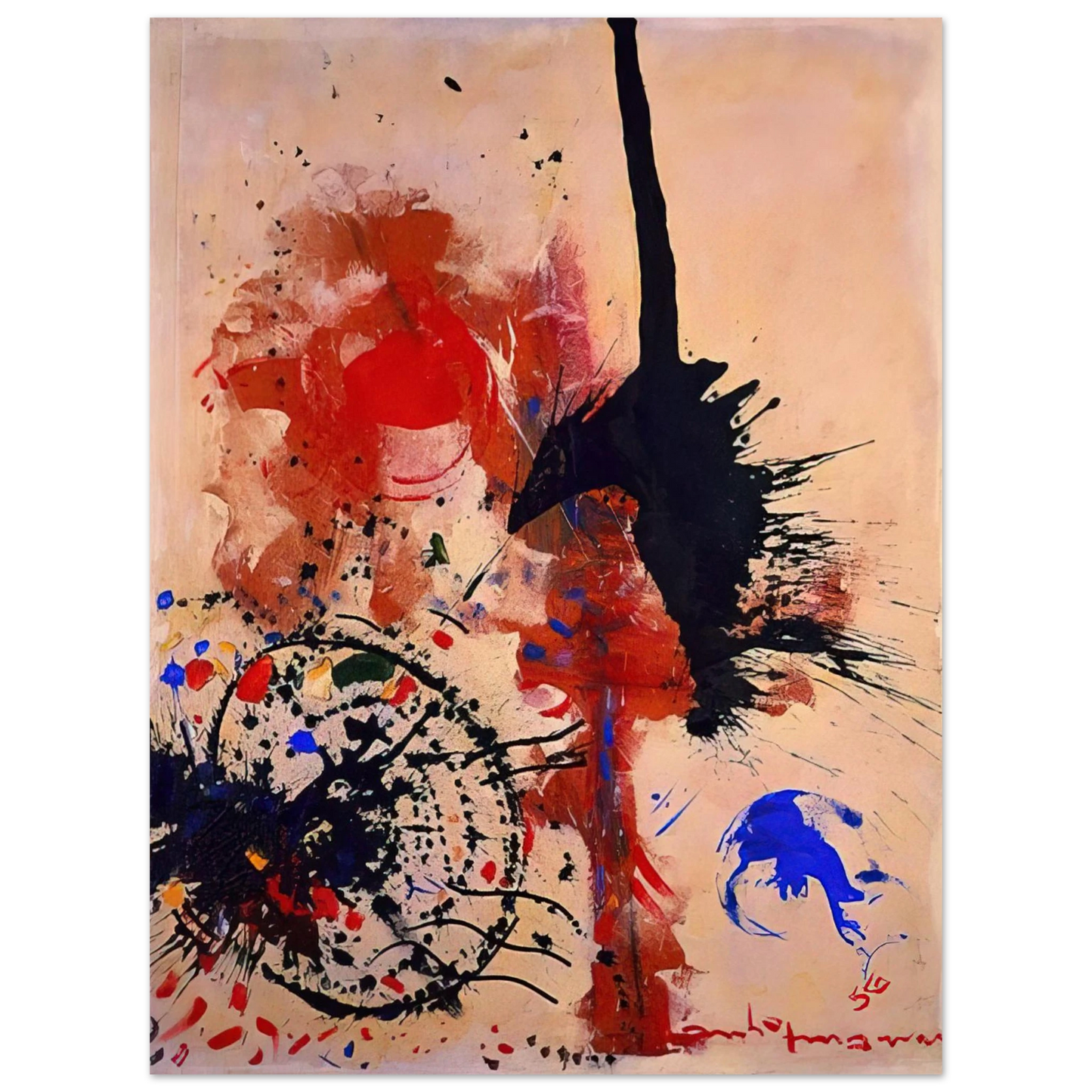 Hans Hofmann - The Prey  75x100 cm / 30x40inches Fine Art Poster