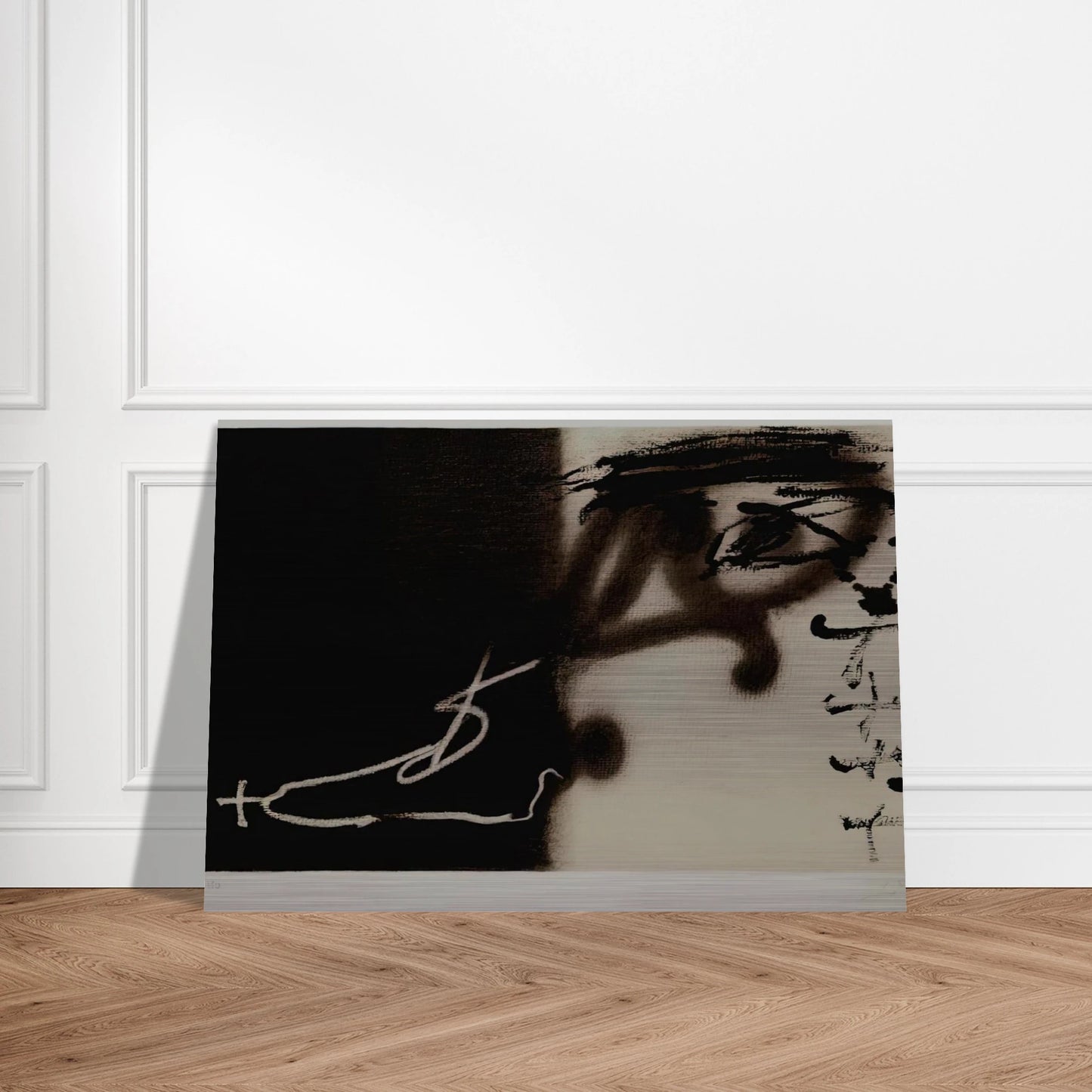 DIVIS 1983 - Antoni Tapies Brushed Aluminum Print - 70x100 cm / 28x40 inches | Antoni Tapies Aluminum Print | Antoni Tapies Prints