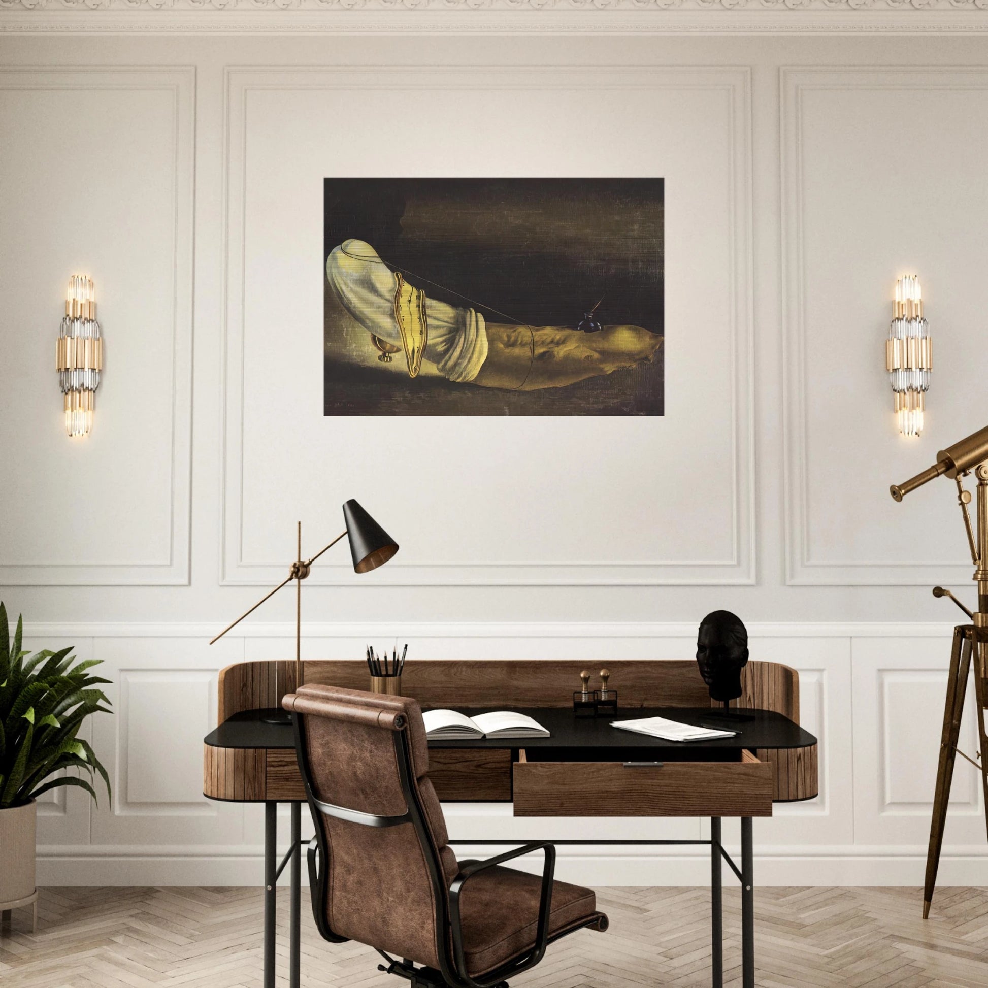 ANTHROPOMORPHIC BREAD - Salvador Dali Brushed Aluminum Print - 70x100 cm / 28x40 inches | Salvador Dali Aluminum Print | Salvador Dali Prints